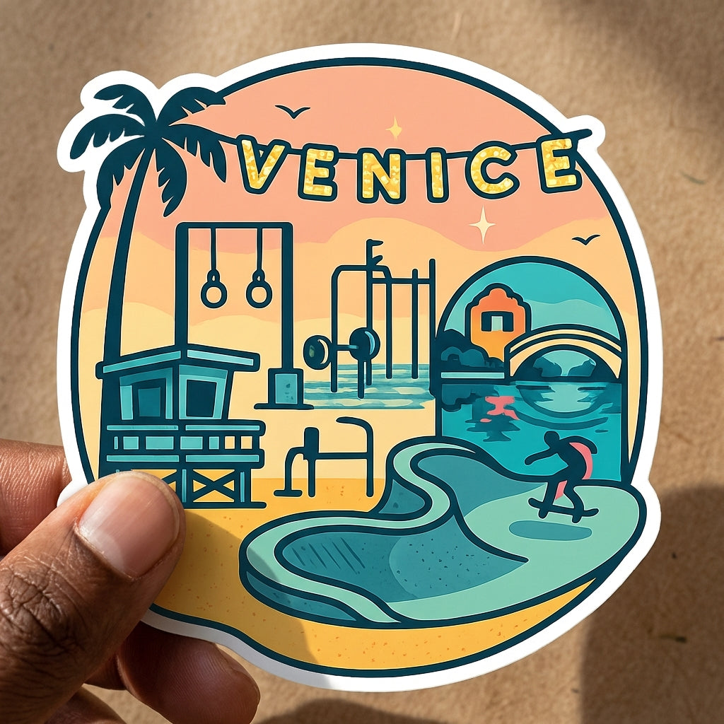 Venice Beach, California sticker - lifestyle photo 2