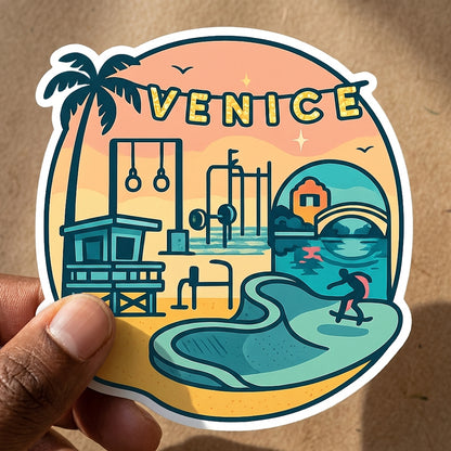 Venice Beach, California sticker - lifestyle photo 2