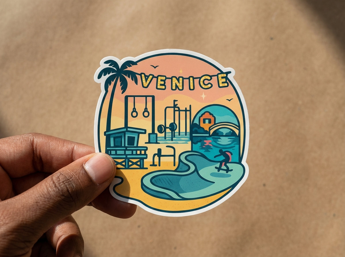 Venice Beach, California sticker - lifestyle photo 1
