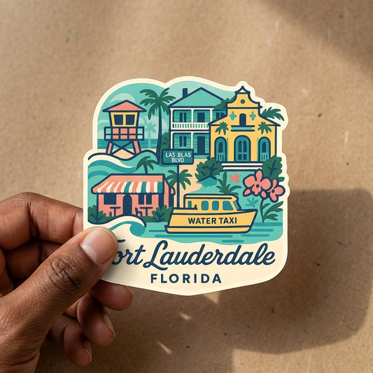 Fort Lauderdale, FL sticker - lifestyle photo 1