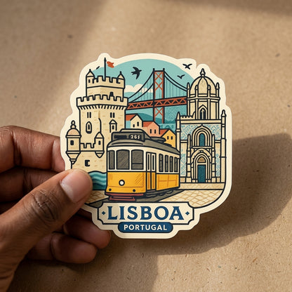 Lisbon, Portugal sticker - lifestyle photo 1