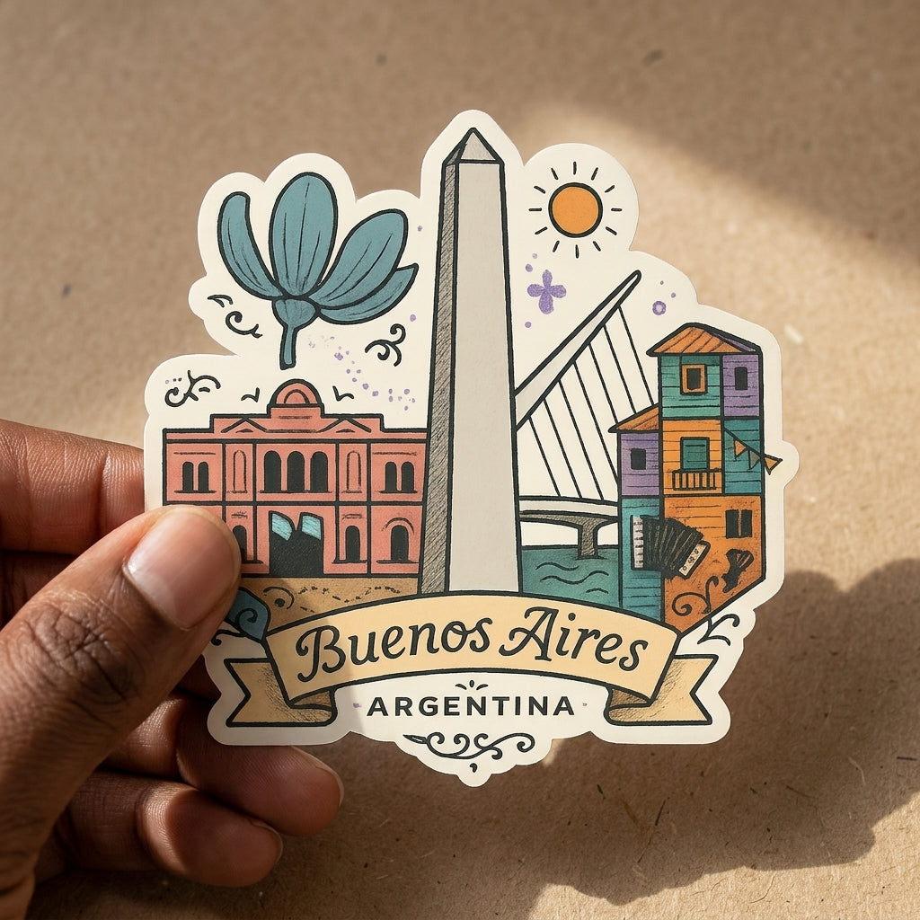 Buenos Aires, Argentina sticker - lifestyle photo 1