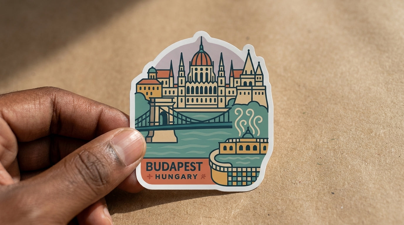 Budapest, Hungary sticker - lifestyle photo 2