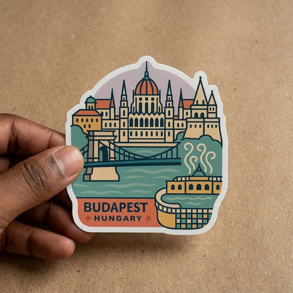 Budapest, Hungary sticker - lifestyle photo 1
