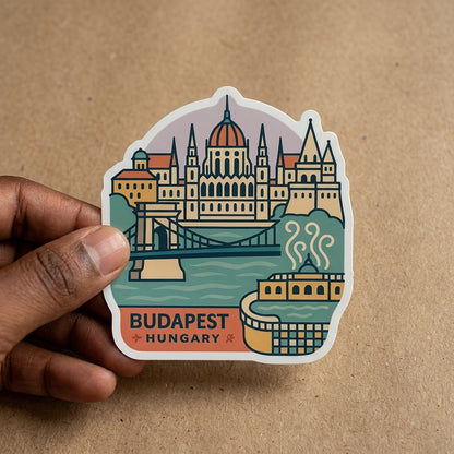 Budapest, Hungary sticker - lifestyle photo 1