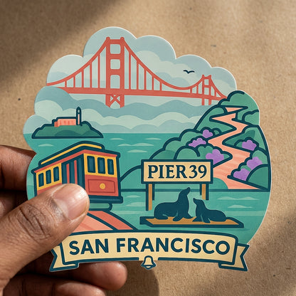 San Francisco sticker - lifestyle photo 2