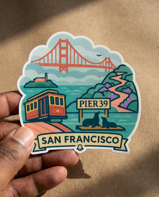 San Francisco sticker - lifestyle photo 1