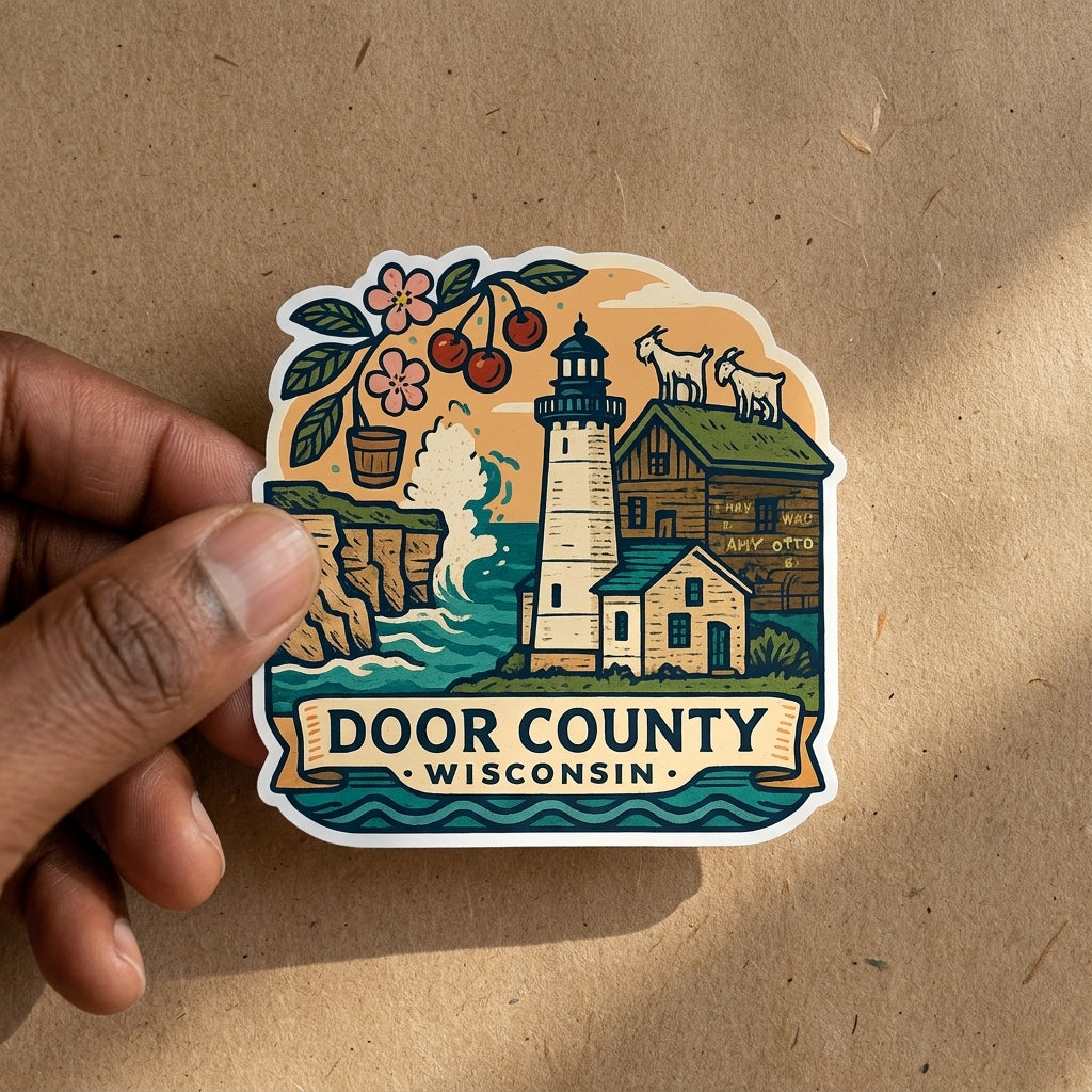 Door County, Wisconsin sticker - lifestyle photo 1