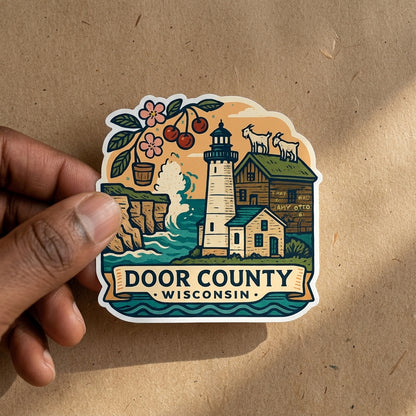 Door County, Wisconsin sticker - lifestyle photo 1
