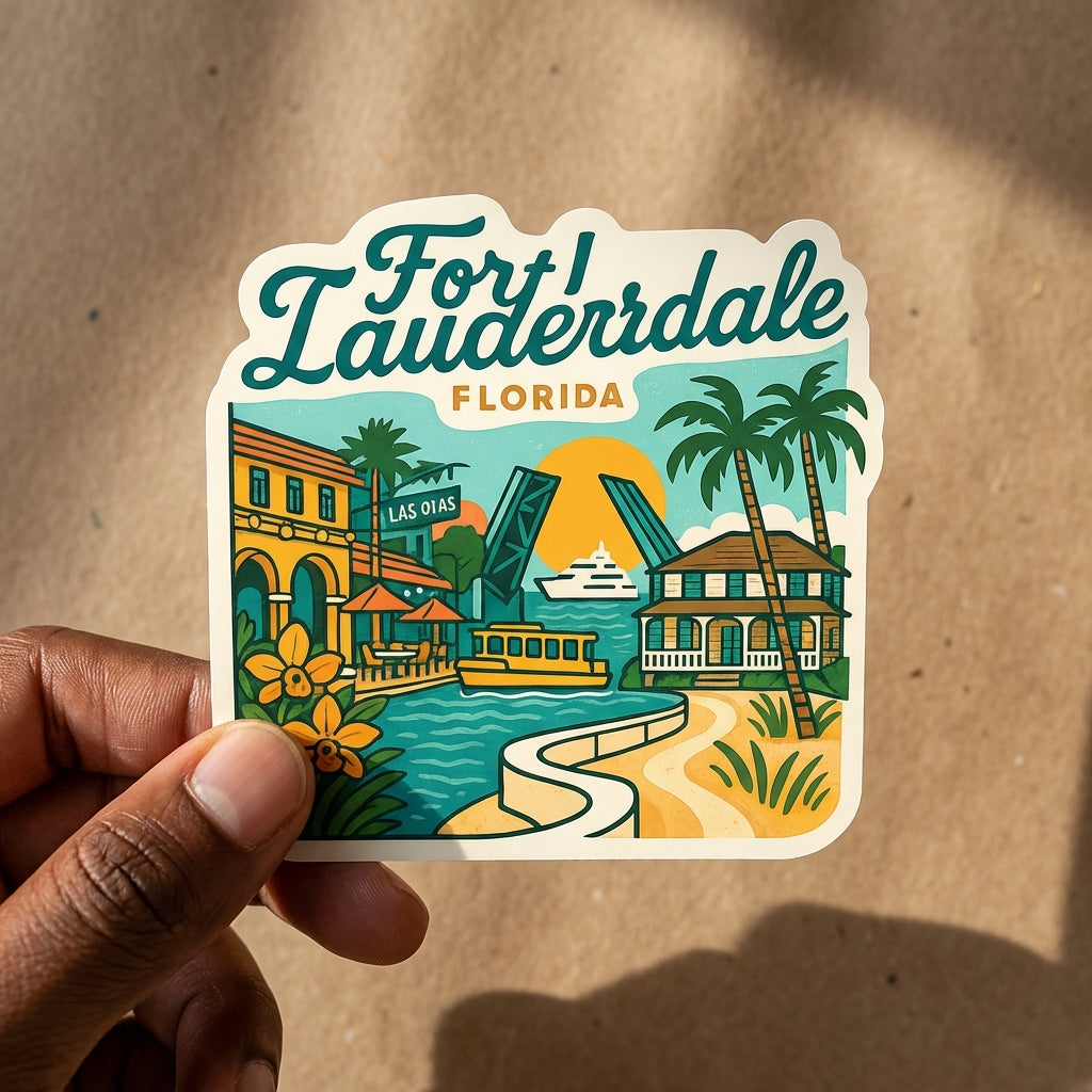 Fort Lauderdale, FL sticker - lifestyle photo 3
