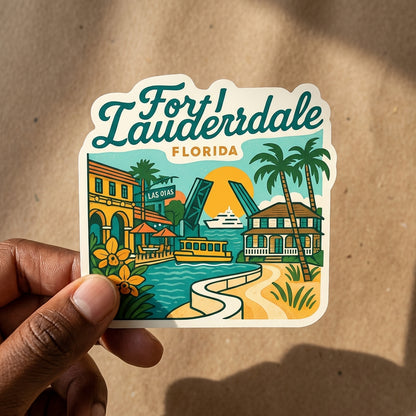 Fort Lauderdale, FL sticker - lifestyle photo 3