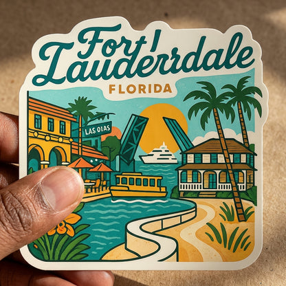 Fort Lauderdale, FL sticker - lifestyle photo 2