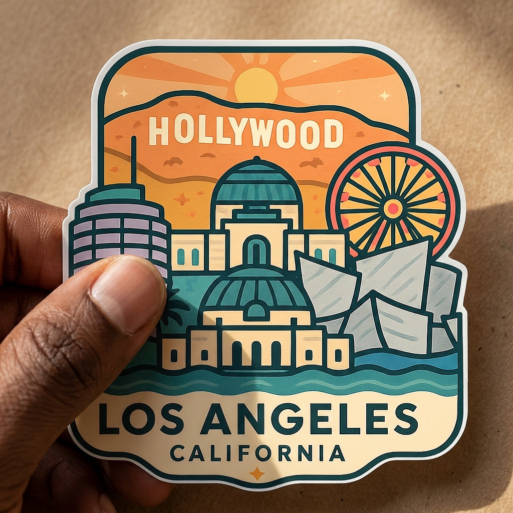 Los Angeles, California sticker - lifestyle photo 1
