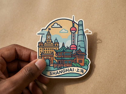 Shanghai, China sticker - lifestyle photo 4