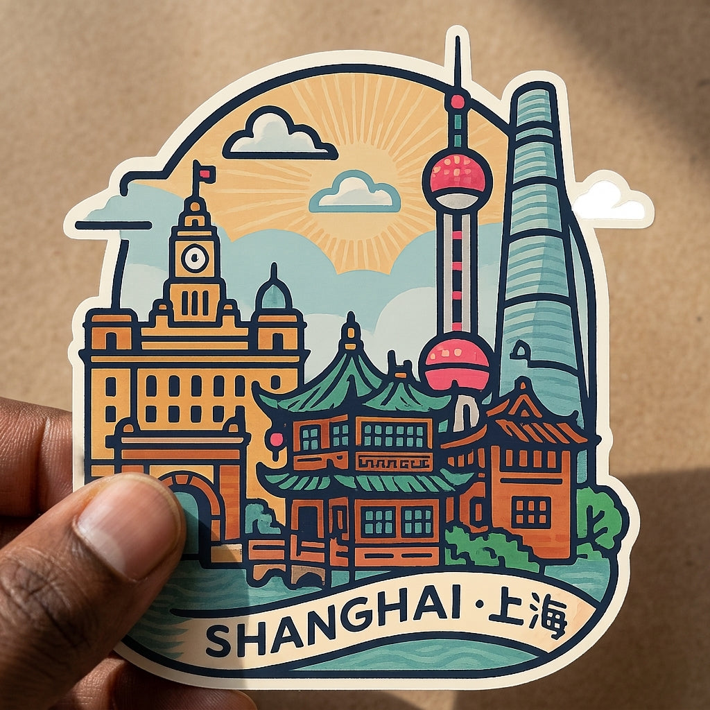 Shanghai, China sticker - lifestyle photo 3