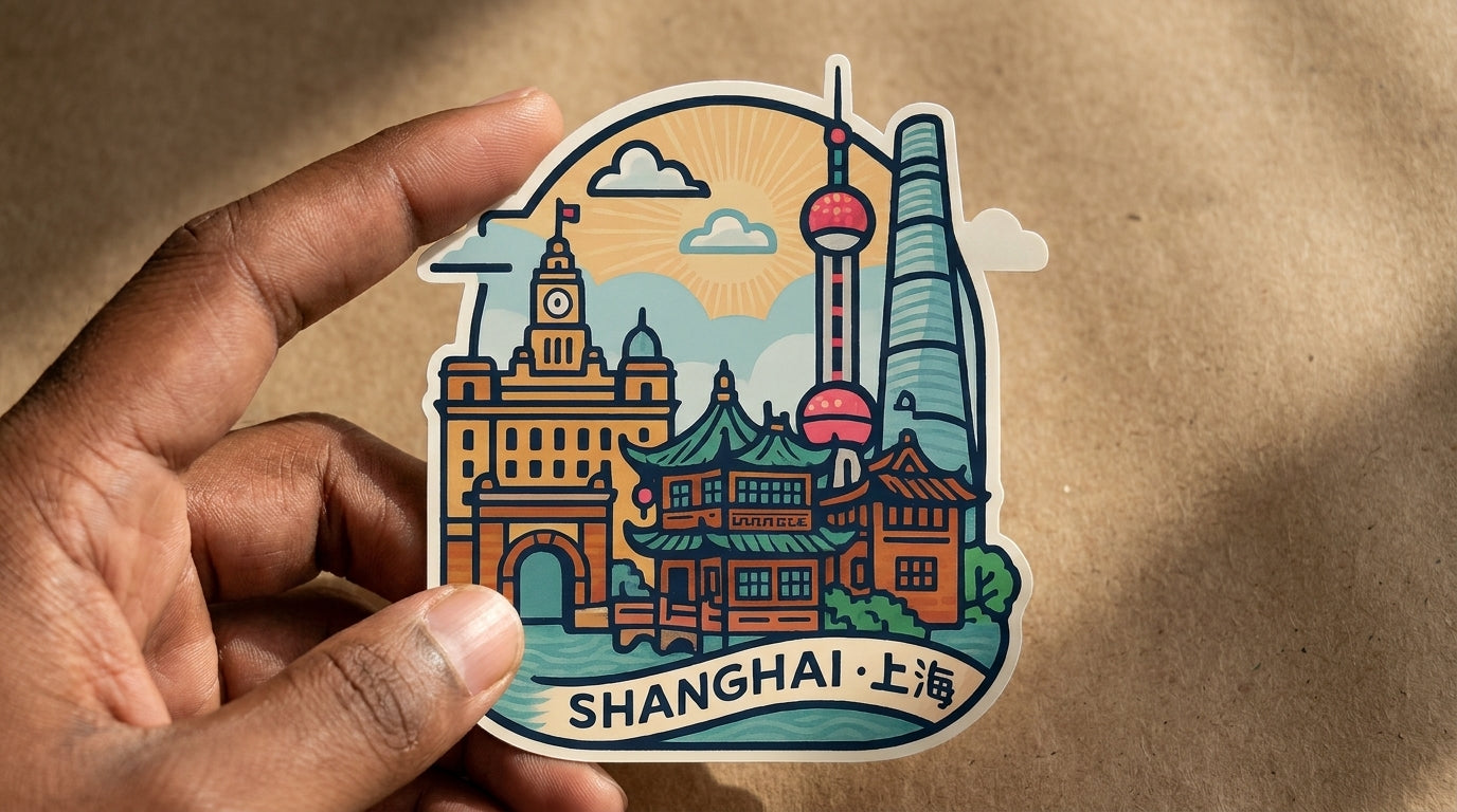 Shanghai, China sticker - lifestyle photo 2