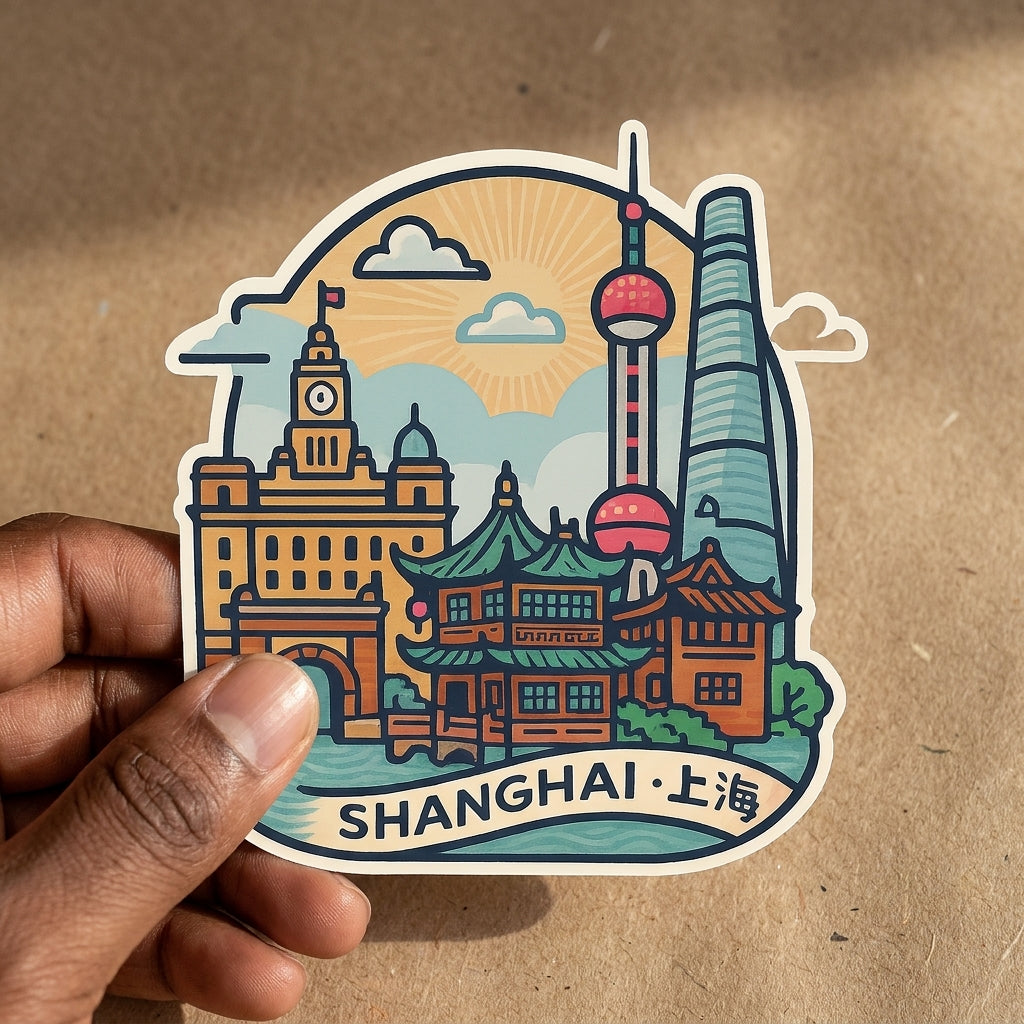 Shanghai, China sticker - lifestyle photo 1