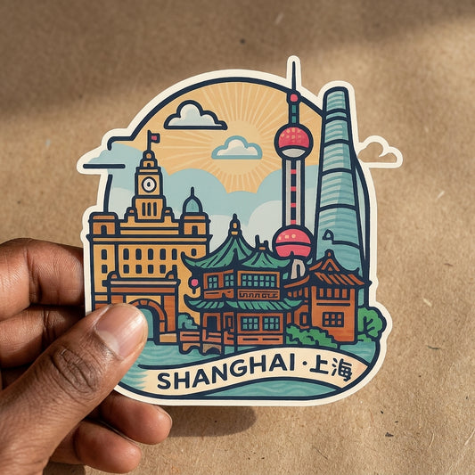 Shanghai, China sticker - lifestyle photo 1