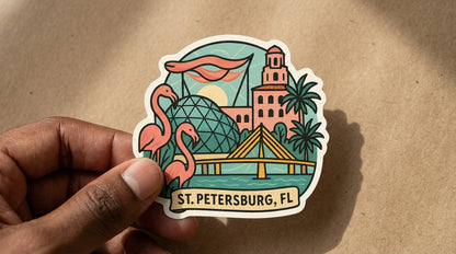 St Petersburg, FL sticker - lifestyle photo 3