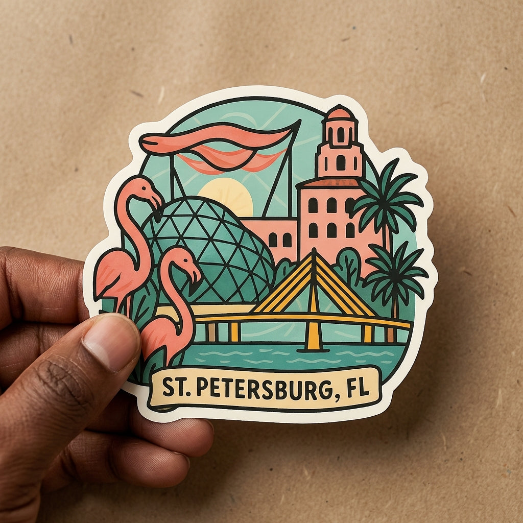St Petersburg, FL sticker - lifestyle photo 2