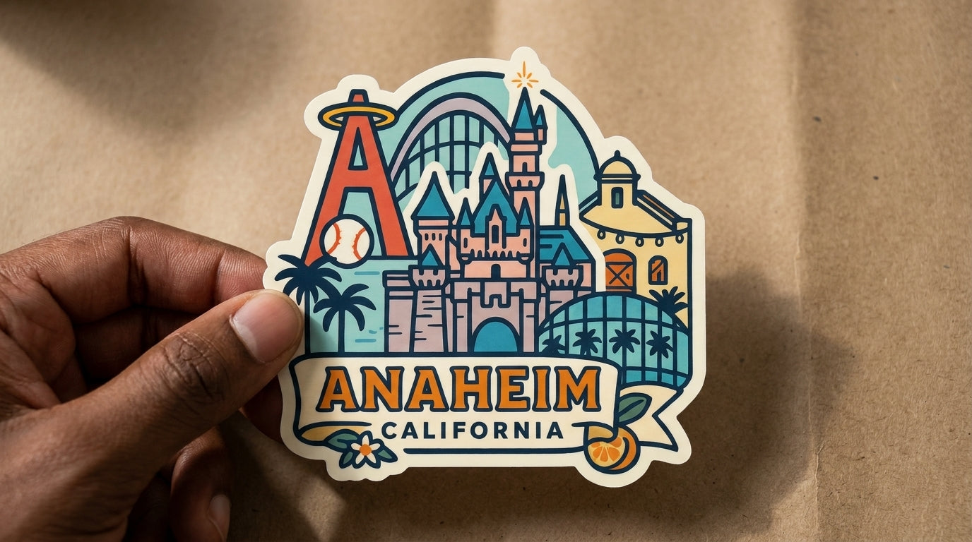 Anaheim, CA sticker - lifestyle photo 2