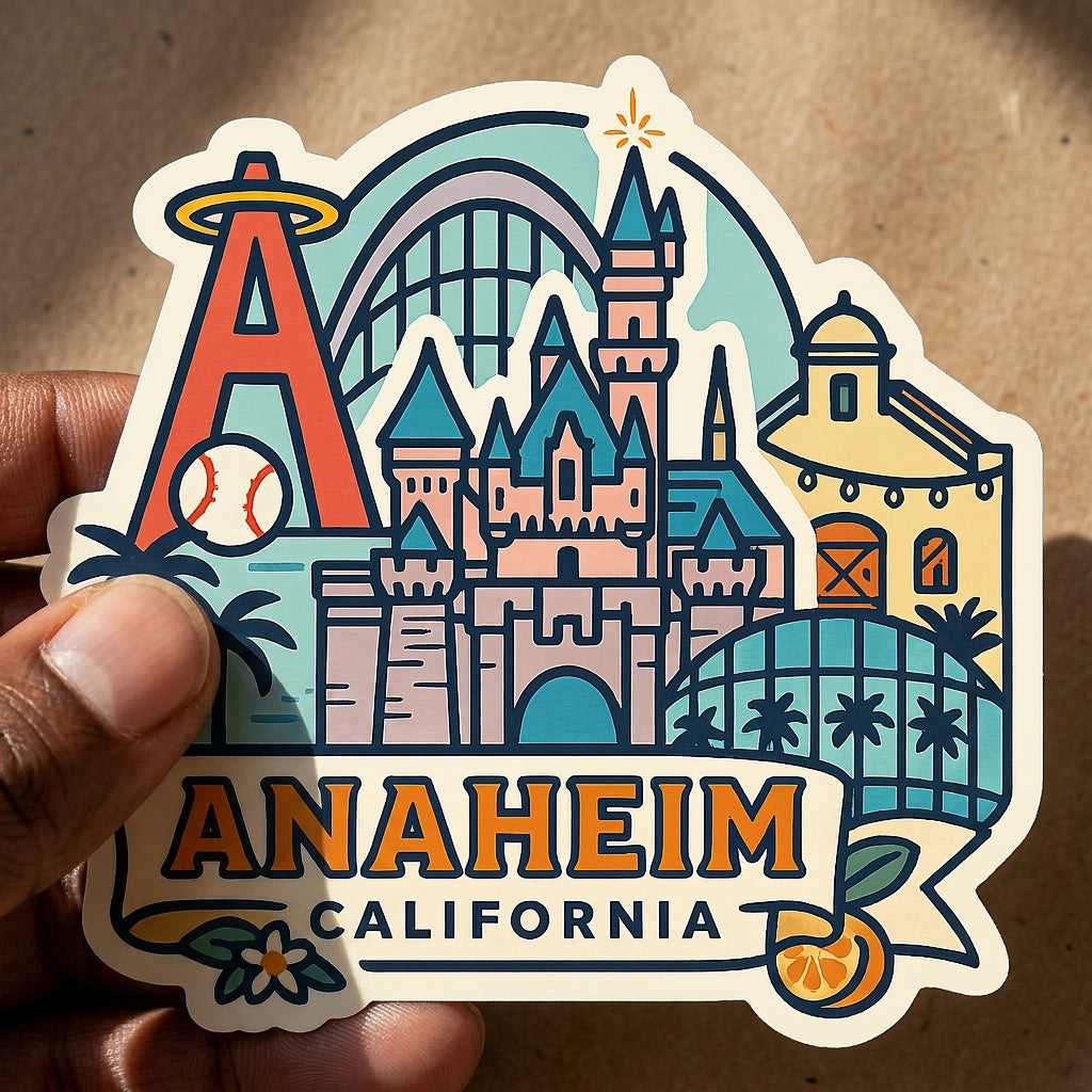 Anaheim, CA sticker - lifestyle photo 1