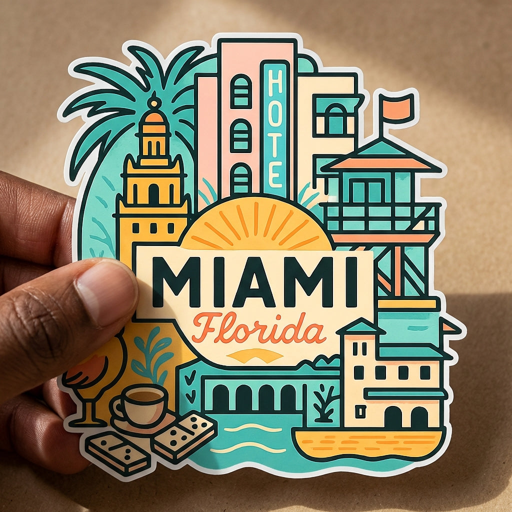 Miami, Florida sticker - lifestyle photo 2
