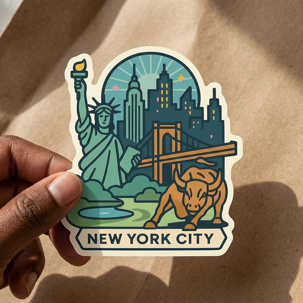 New York City sticker - lifestyle photo 2