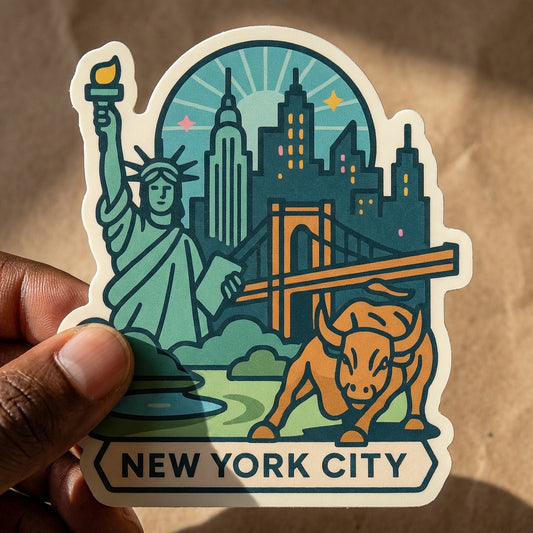 New York City sticker - lifestyle photo 1