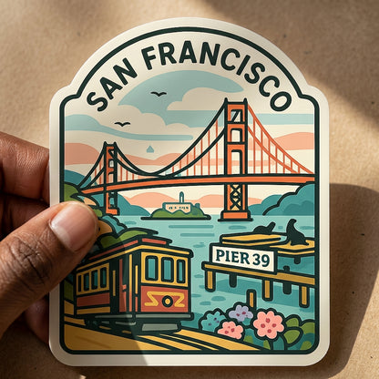 San Francisco sticker - lifestyle photo 2