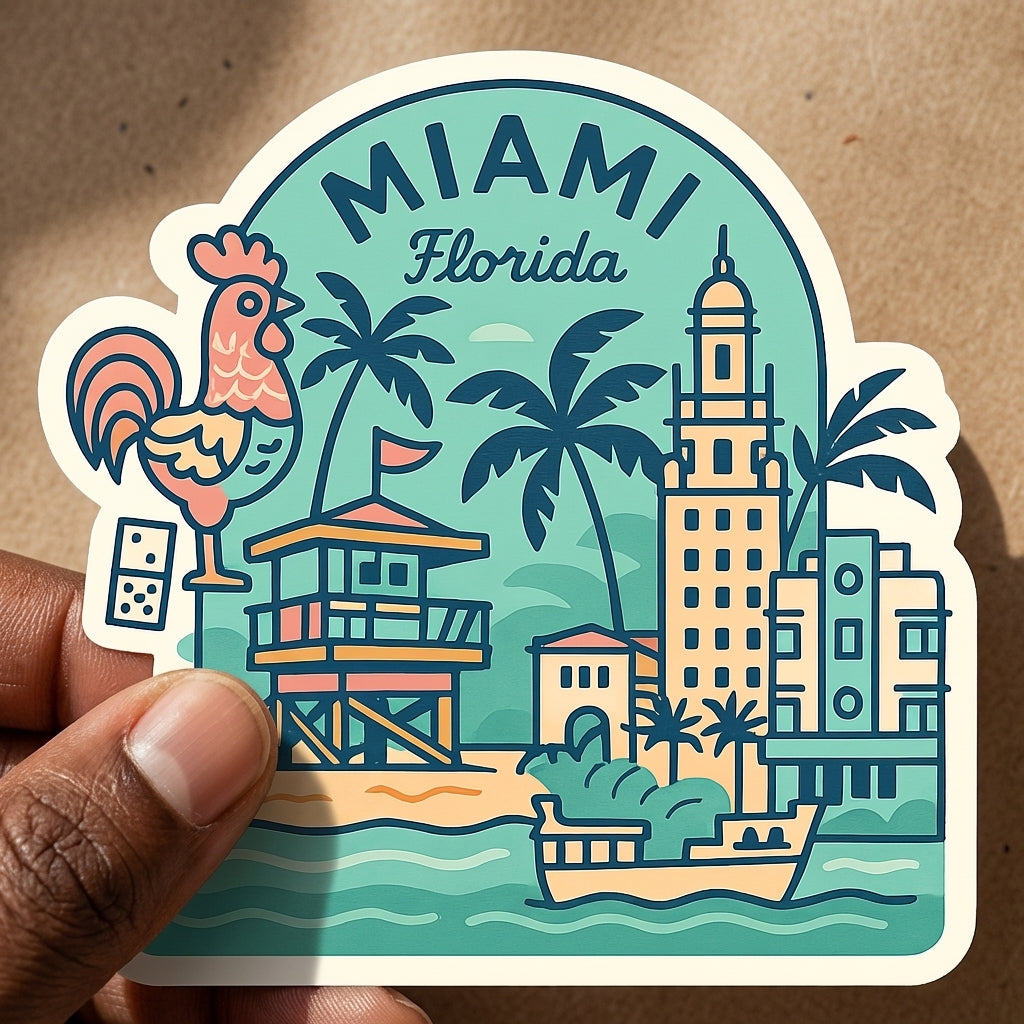 Miami, Florida sticker - lifestyle photo 2