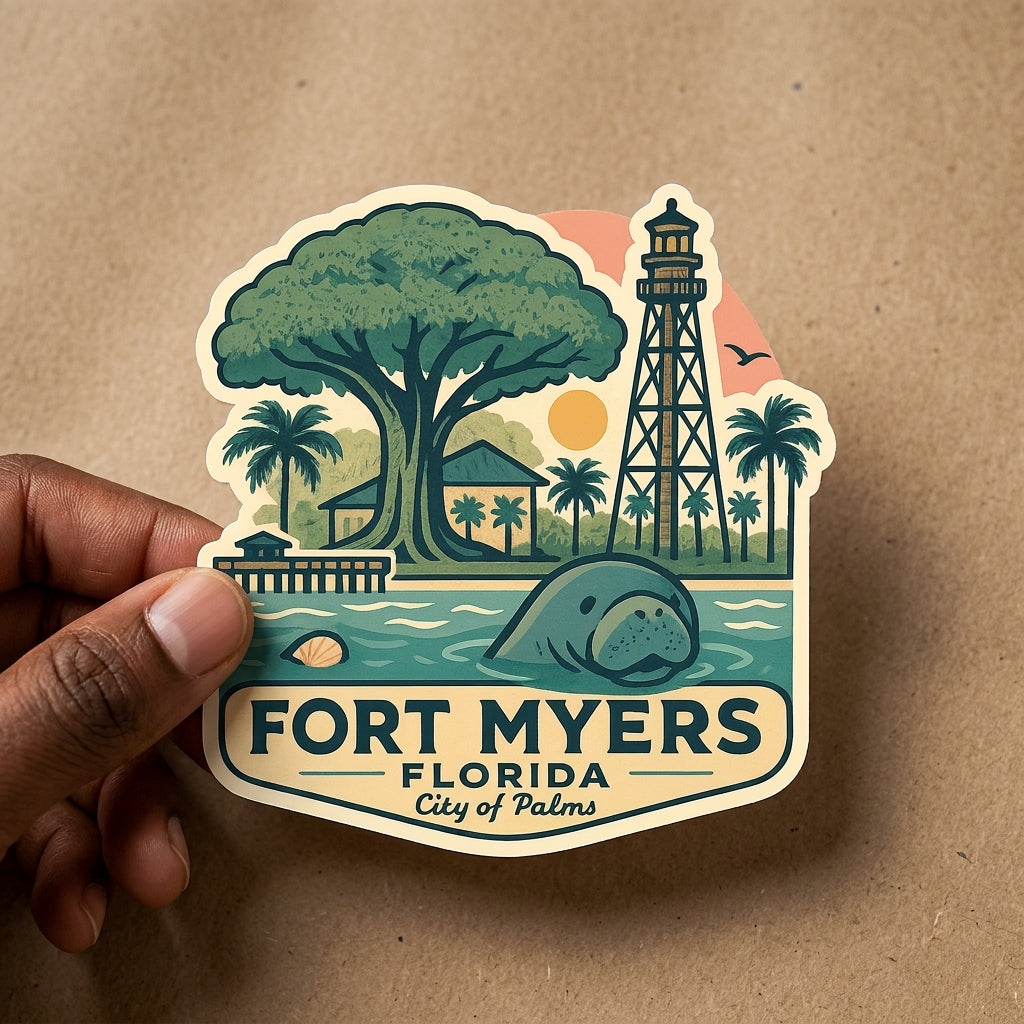 Fort Myers, FL sticker - lifestyle photo 2