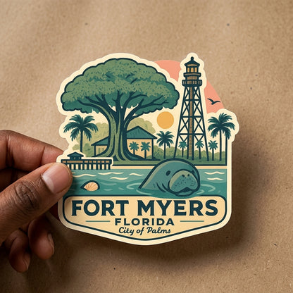 Fort Myers, FL sticker - lifestyle photo 2