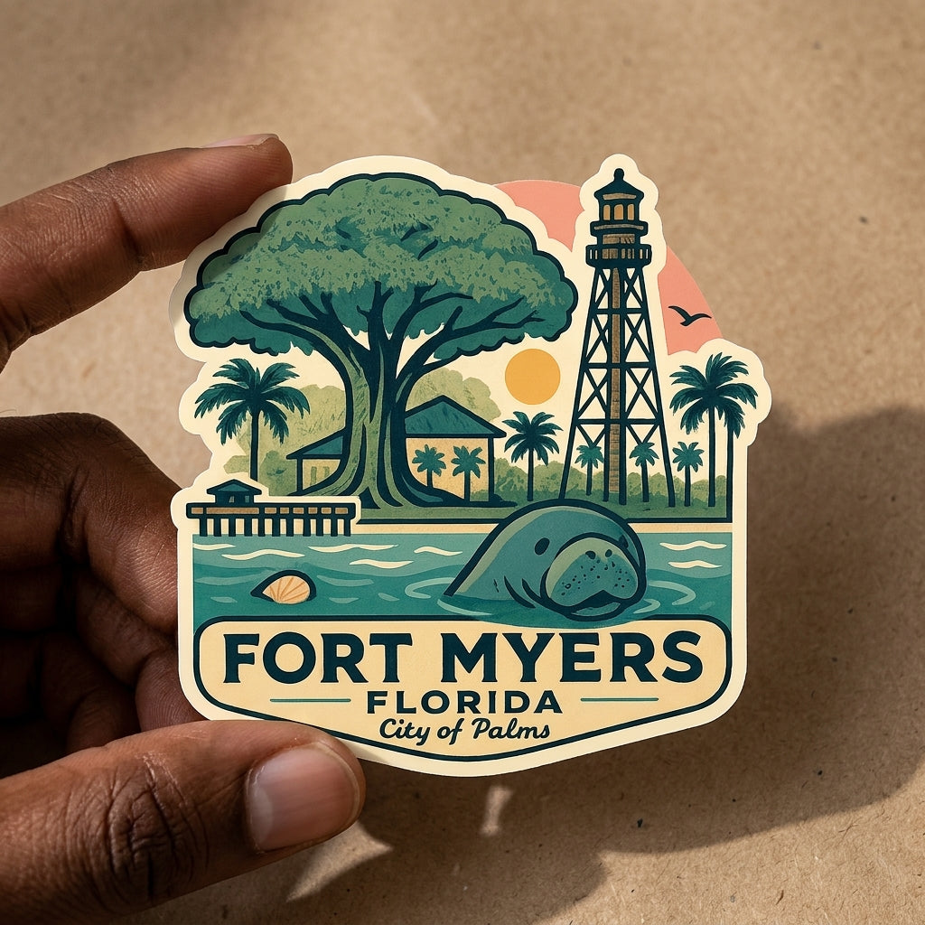 Fort Myers, FL sticker - lifestyle photo 1