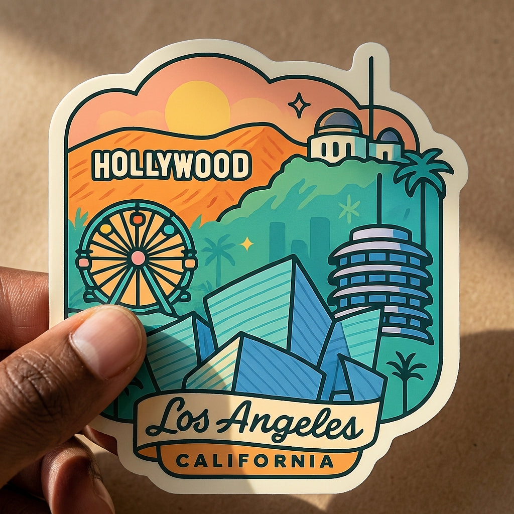 Los Angeles, California sticker - lifestyle photo 1