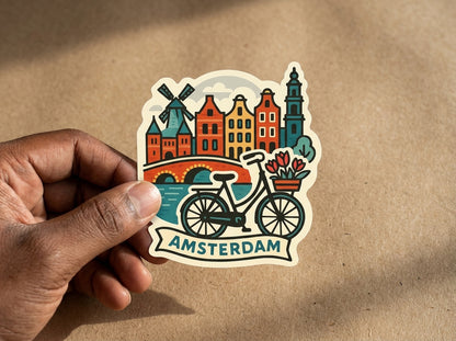 Amsterdam sticker - lifestyle photo 1