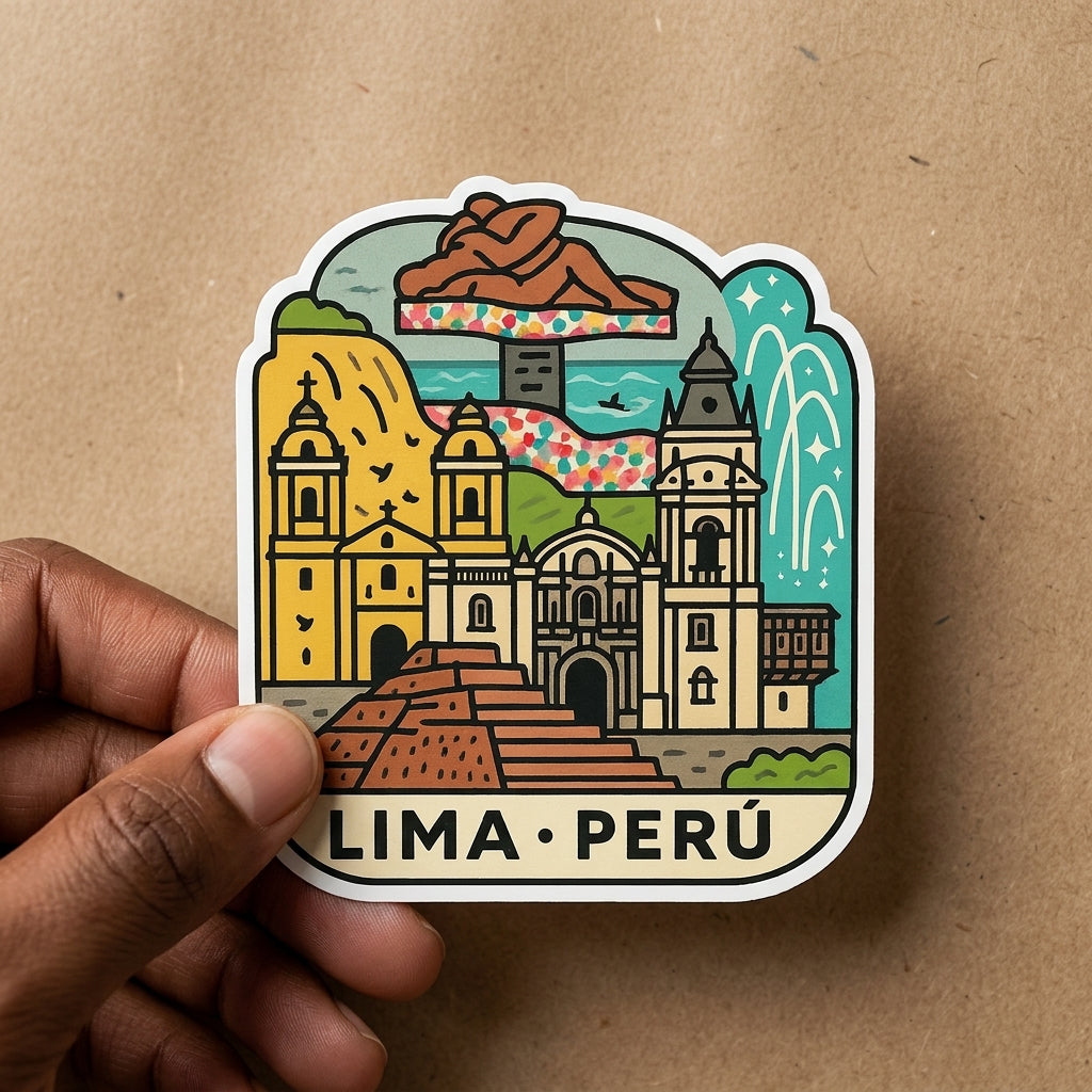 Lima, Peru sticker - lifestyle photo 2