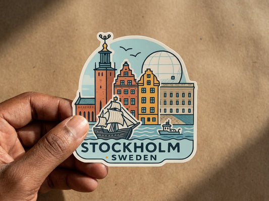 Stockholm, Sweden sticker - lifestyle photo 2