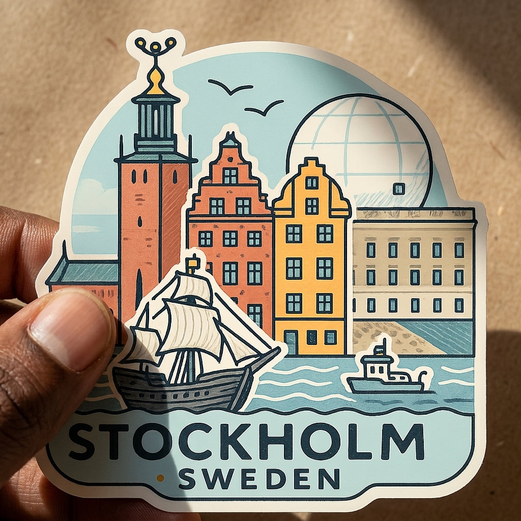 Stockholm, Sweden sticker - lifestyle photo 1