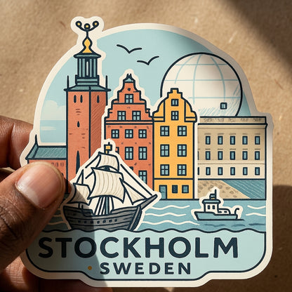 Stockholm, Sweden sticker - lifestyle photo 1