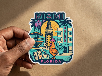 Miami sticker - lifestyle photo 1