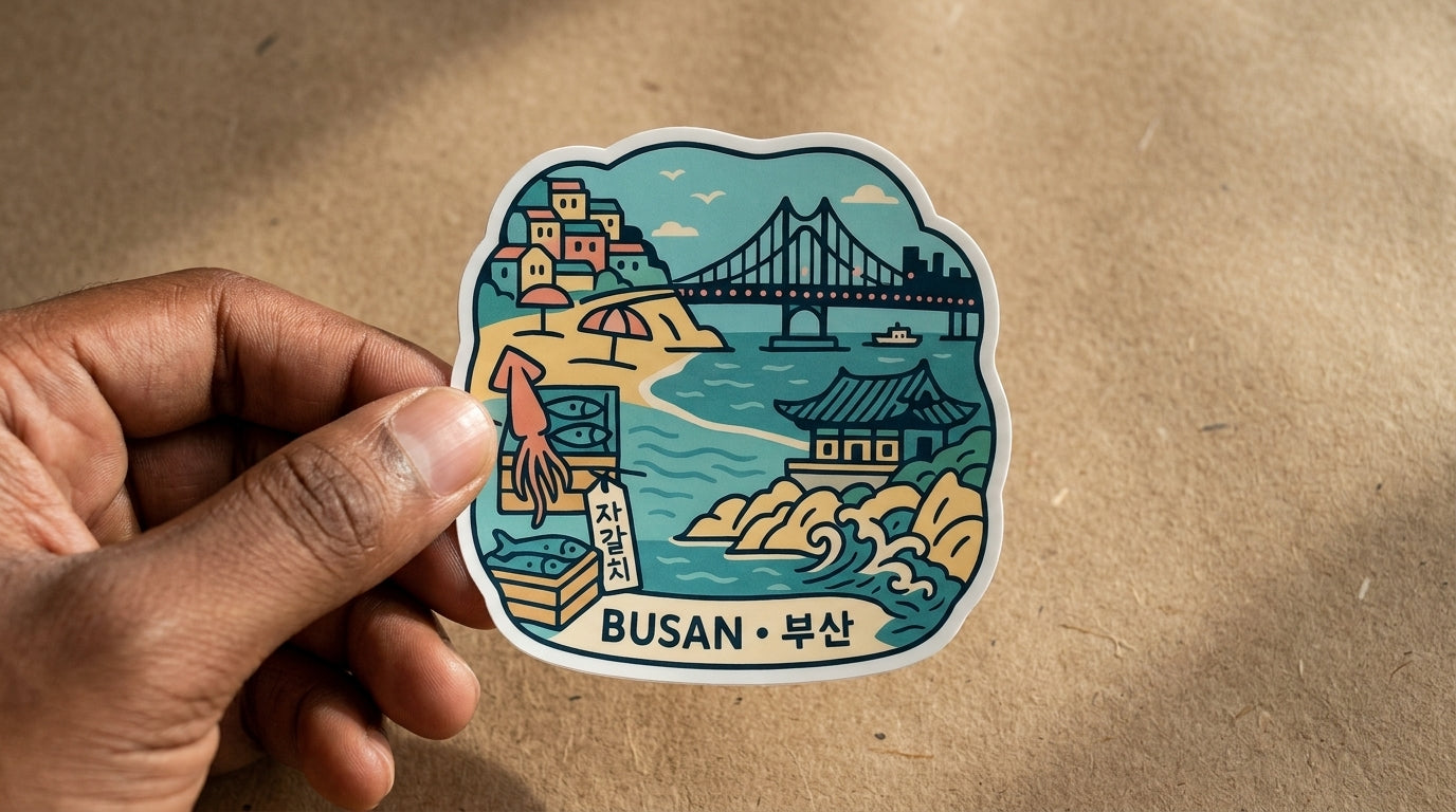 Busan, South Korea sticker - lifestyle photo 2
