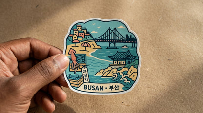 Busan, South Korea sticker - lifestyle photo 2