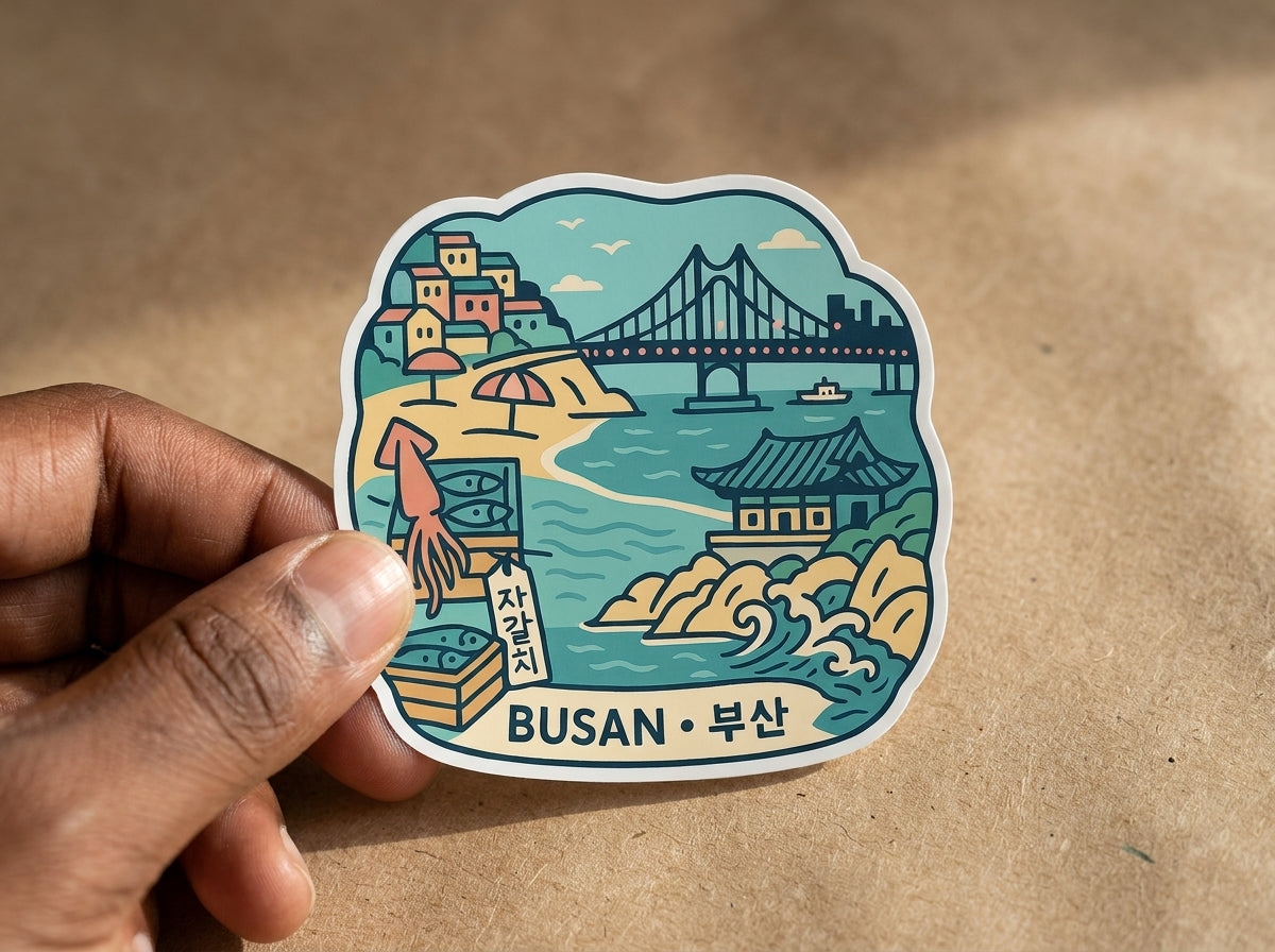 Busan, South Korea sticker - lifestyle photo 1