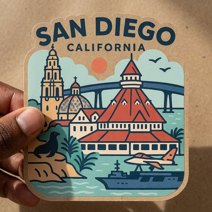 San Diego, CA sticker - lifestyle photo 2