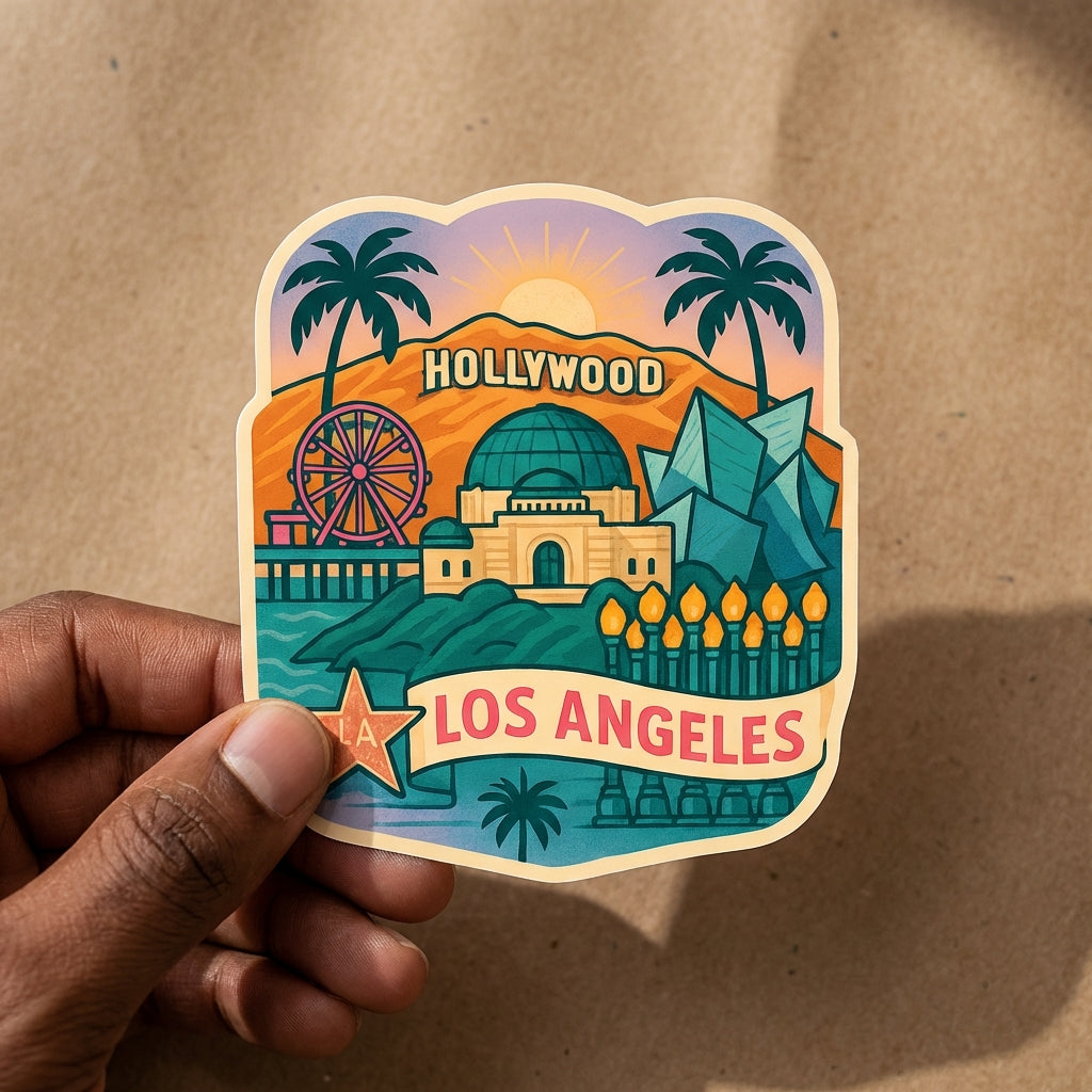 Los Angeles sticker - lifestyle photo 2