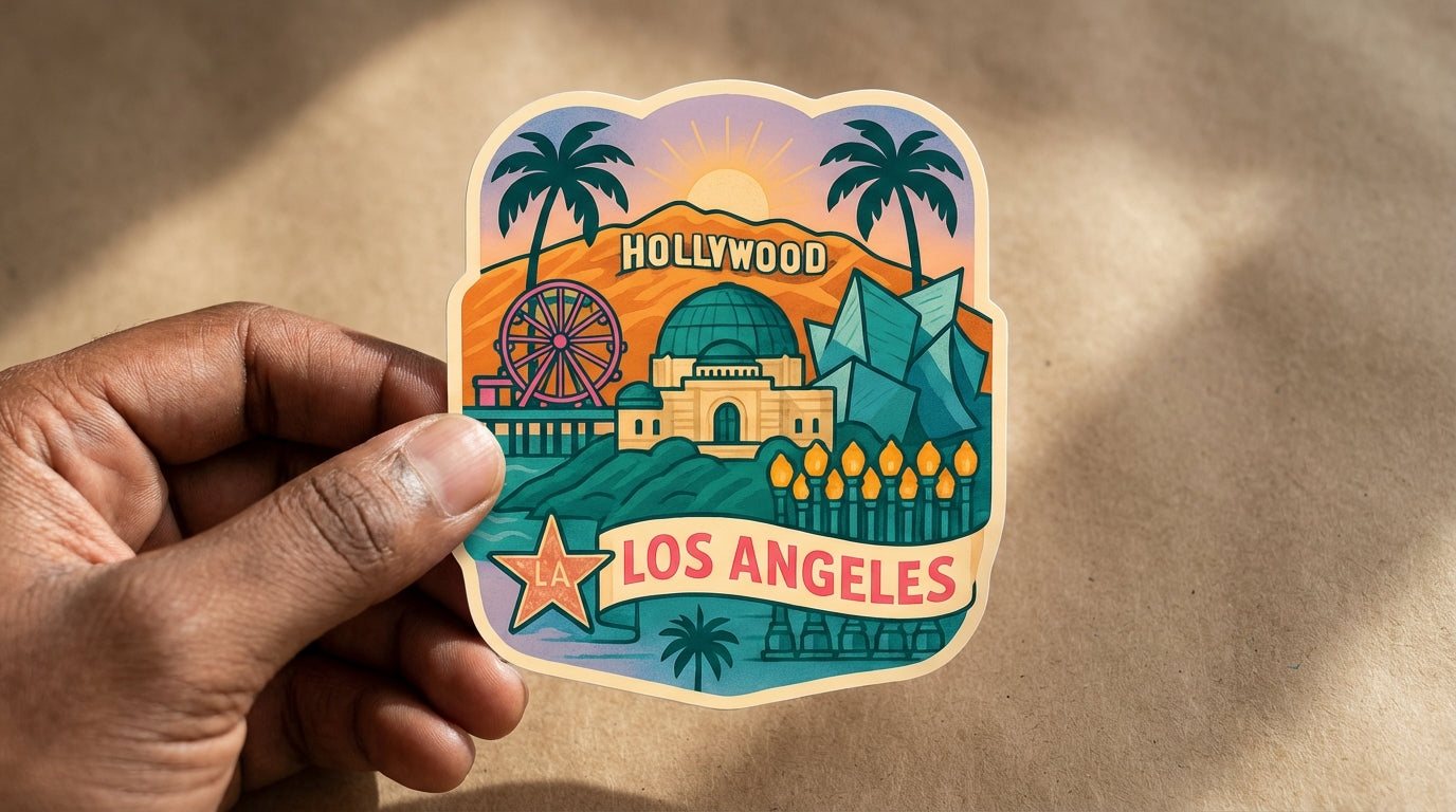 Los Angeles sticker - lifestyle photo 1