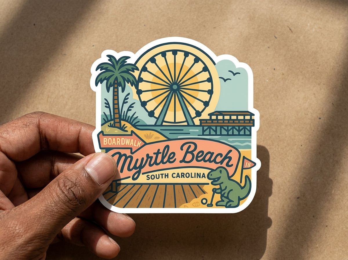 Myrtle beach sticker - lifestyle photo 2