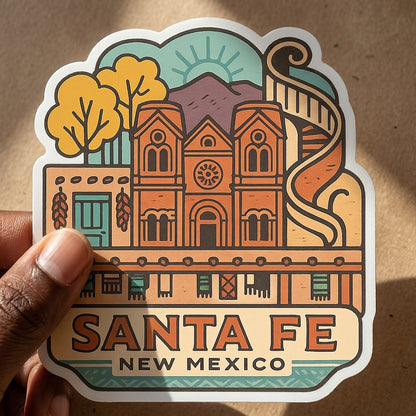 Santa Fe, NM sticker - lifestyle photo 3