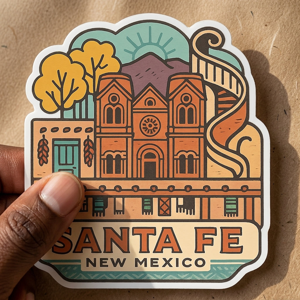Santa Fe, NM sticker - lifestyle photo 2